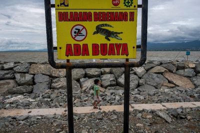 FOTO: Wisata Pantai Kampung Lere Jadi Habitat Buaya