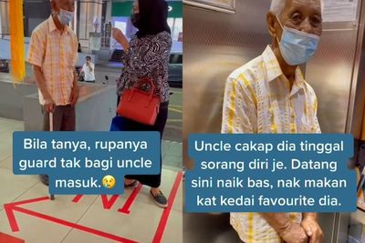 Video Satpam Menolak Pria Lansia ke Mall karena Sendirian, Warganet Sedih & Merasa Kasihan