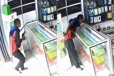 Pria di Makassar Terekam CCTV saat Mencuri di Toko, Netizen Salfok ke Barang Curiannya