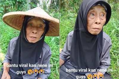 Menyedihkan, Nenek Ini Hidup Sebatang Kara dan Tak Punya Anak, Jual Lidi Demi Sesuap Nasi