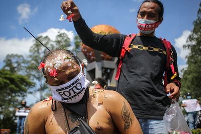 FOTO: Aksi Solidaritas Jurnalis di Tangerang