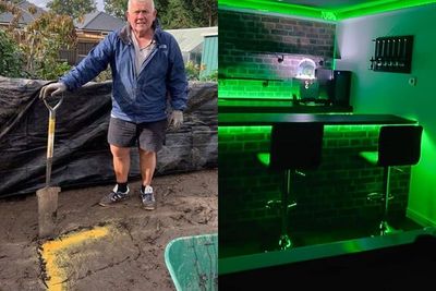 Batal Liburan, Seorang Ayah Bangun Bar Senilai Rp392 Juta di Taman dari Bantuan YouTube