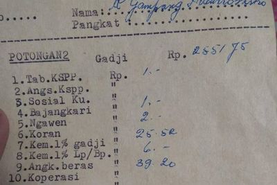Viral! Foto Lawas Slip Gaji Polisi Tahun 1967, Netizen: Pangkatnya Tinggi!