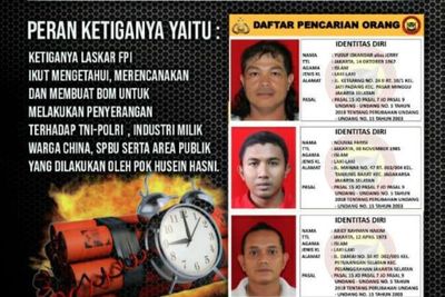 Muncul Selebaran 3 Buronan Laskar FPI Terduga Teroris Jakarta, Perannya Bikin Merinding