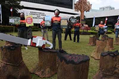 FOTO: Aksi Tolak Perusakan Hutan Papua