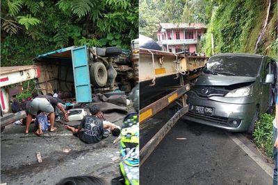 Mengerikan, Kecelakaan Maut di Tanjakan Margoyoso Magelang, Puluhan Korban Bergelimpangan