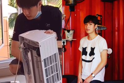 Viral Tukang Servis AC Ganteng Mirip Oppa Korea, Terungkap Identitas Aslinya
