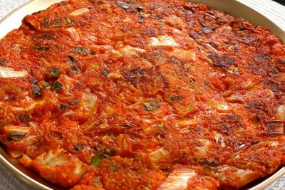 Hari Ini Buat Kimchi Pancake Yuk Guys