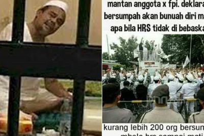 CEK FAKTA: Mantan Anggota FPI Mau Bunuh Diri Massal Pakai Bom Kalau HRS Tidak Dibebaskan