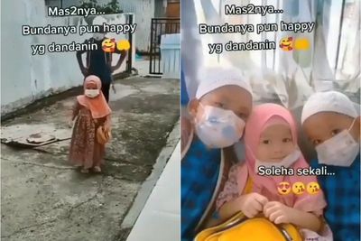Kocak, Tingkah Gadis Kecil Ini yang Pergi Ngaji Soleha, Sampai Masjid Jadi Solihin