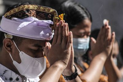 FOTO: Sembahyang Galungan di Yogyakarta