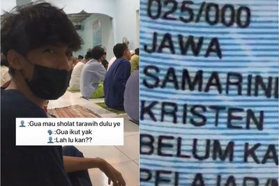 Pria Non Muslim Ini Ikut Salat Tarawih Berjamaah Bareng Temannya di Masjid, Videonya Viral