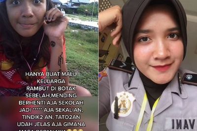 Transformasi Cewek yang Dulu Sering Dicap Nakal Kini Jadi Polwan, Bikin Haters Telak!