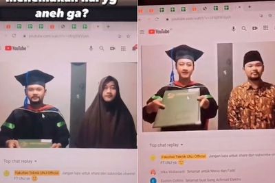 Aksi Kocak 2 Mahasiswa Tukar Peran ketika Wisuda, Menyamar menjadi Orangtua