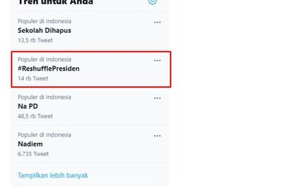 #ReshufflePresiden Trending di Twitter, Netizen: Mahasiswa Tidur, Siapa yang Diharapkan