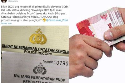 Viral Netizen Urus SKCK Diminta Biaya Tambahan oleh Polisi: Ditambahin ya Mbak