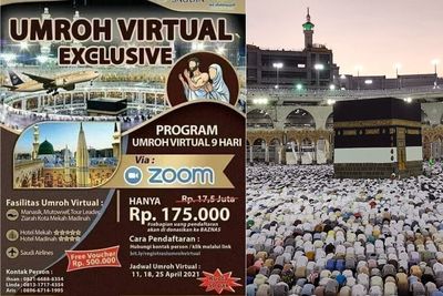 Heboh Umrah Virtual Hanya Rp175 Ribu, Tetap Dapat Pahala?