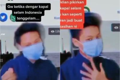 Keterlaluan, Pemuda Ini Tepuk Tangan dan Joget Ala TikTok, Senang KRI Nanggala Tenggelam
