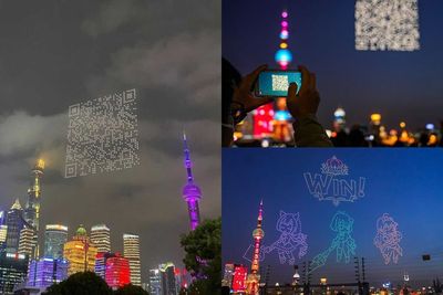 Ribuan Drone Bentuk QR Code untuk Sambut Perilisan Game Princess Connect! Re:Dive