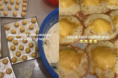 Ngakak! Wanita Ini Gagal Buat Kue Nastar untuk Lebaran, Netizen: Kok Jadi Nastar Mata Sapi