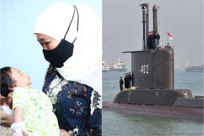 Haru, Gubernur Jatim Menahan Tangis Gendong Bayi Berusia 18 Hari, Anak Kru KRI Nanggala