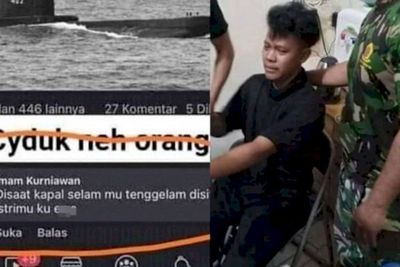 Polda Sumut Tetapkan Pria yang Komentar Buruk Soal KRI Nanggala 402 Jadi Tersangka