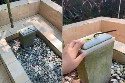 Wanita Syok Lihat Nisan Digondol Maling saat Ziarah ke Makam Nenek, Netizen: Tega Banget