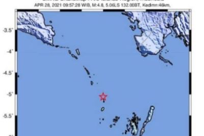 BMKG Laporkan Terjadi Gempa Bumi M 5,1 di Laut Banda, Tidak Berpotensi Tsunami
