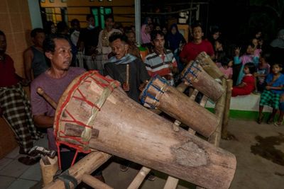 FOTO: Tradisi Tabeuh Bedug Masyarakat Lebak