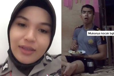 Polwan Bagi Tips Dietnya ke Netizen, Suaminya Kaget karena Tak Sesuai Kenyataan