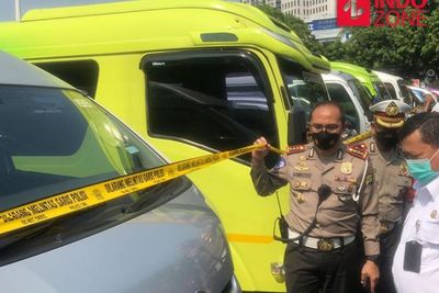 115 Mobil Travel Gelap Ditilang Polda Metro, Disita hingga Selesai Lebaran