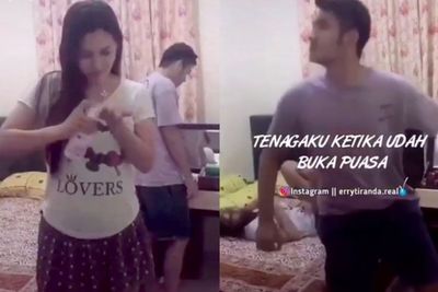Pria Ini Tega Smackdown Istrinya usai Buka Puasa, Jomblo Senyum-senyum Sendiri