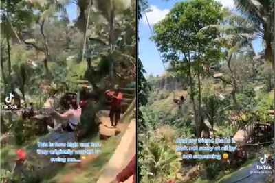 Viral Wanita yang Asyik dan Nikmati Main Ayunan Ekstrem, Bikin Netizen Melongo