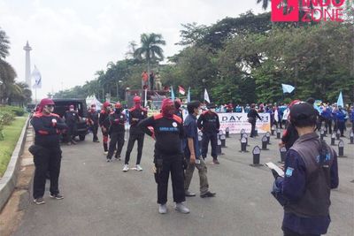 Gelar Aksi May Day, Massa KSPI Serukan Cabut Omnibus Law UU Cipta Kerja