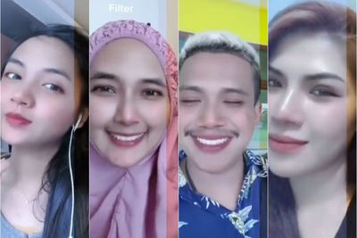 Viral Filter Skin Care Bikin Wajah jadi Mulus, Wajah Asli yang Pakai Mukena Bikin Salfok