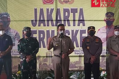 Antisipasi Kerumunan, Ribuan Brimob hingga Marinir Jaga Pasar Tanah Abang dan Sekitarnya