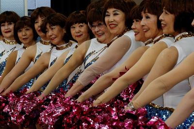 FOTO: Cheerleader Beranggotakan Lansia di Jepang