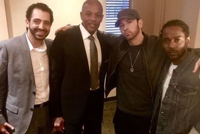 Unggah Foto Kebersamaan, Eminem, Dr. Dre, dan Kendrick Lamar Diisukan Kolaborasi