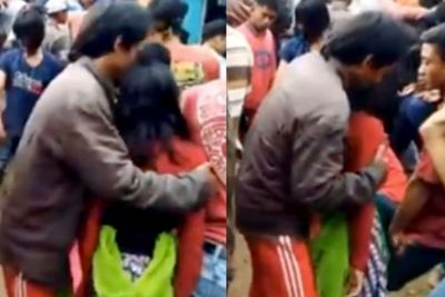 Cabul! Cewek Kesurupan Main Kuda Lumping, Bapak Ini Malah Curi Kesempatan Grapa-grepe