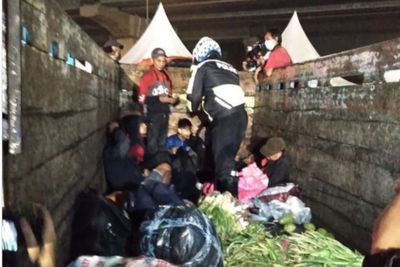 Kelabui Petugas, Truk Isi Sayuran Diamankan Polisi, Ternyata Angkut Pemudik di Dalamnya