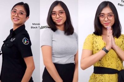 Cewek Ini Pamer Baju Kerja Sehari-hari, Netizen Kompak yang Hari Jumat Bikin Gagal Fokus