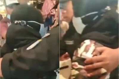 Duh! Wanita Kepergok Belanja Daging Pakai Uang Palsu di Pasar Agung Depok, Ngaku Tak Tahu