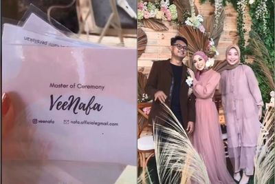 Nyesek, Wanita Ini Jadi MC di Pernikahan Mantannya, Netizen Salfok: Cantik Mantannya