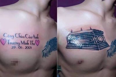 Bikin Tato Nama Pacar di Dada, Setelah Putus Pria Ini Menutupinya dengan Tato Peti Mati