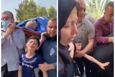 Mengoyak Hati, Bocah Lelaki Ini Kejar Jenazah Sang Ayah yang Tewas karena Zionis Israel