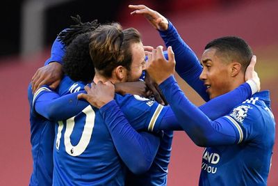 FOTO: Liga Inggris, Leicester City Tundukkan Manchester United 2-1