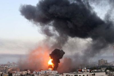 Serangan Palestina Dibalas Israel dengan Rudal Canggih, Kota Gaza Luluh Lantak