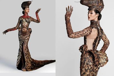 Ayu Maulida Tampil Memukau dengan Kostum Komodo di Miss Universe 2020