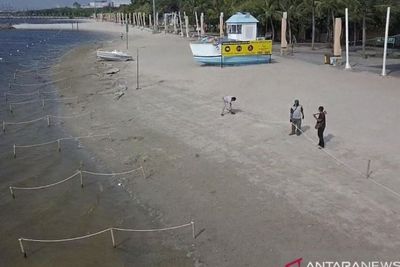 Bikin Area pembatasan, Manajemen Ancol Pasang Pembatas Tali Sepanjang Bibir Pantai