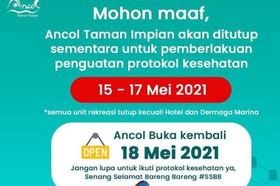 Sempat Ditutup Sementara, Ancol Kembali Dibuka, Ini Klarifikasi dari Manajemen
